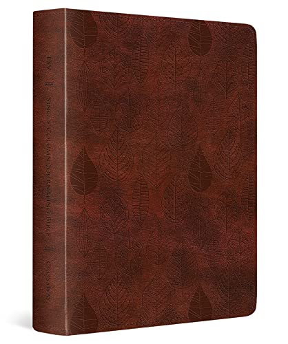 9781433544408: ESV Single Column Journaling Bible: English Standard Version Chestnut Trutone Leaves Design Single Column Journaling Bible