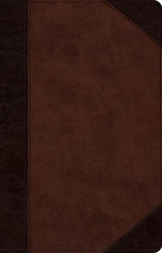 Stock image for ESV Large Print Thinline Reference Bible (TruTone, Brown/Walnut, Portfolio Design) for sale by Patrico Books