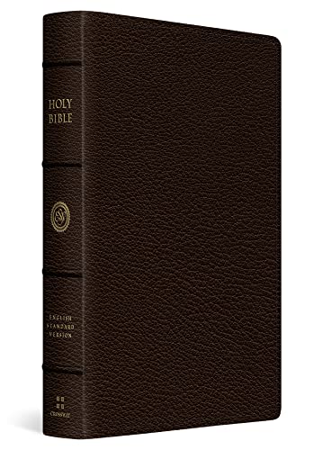 9781433544491: ESV Heirloom Single Column, Goatskin, Deep Brown