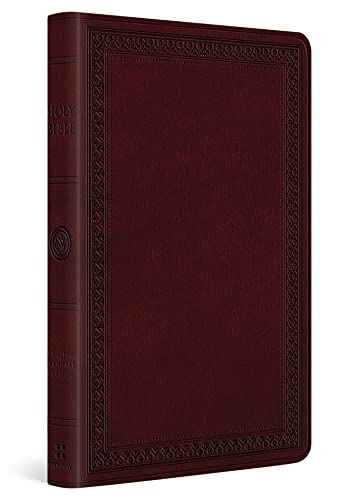 Beispielbild fr ESV Large Print Value Thinline Bible (TruTone, Mahogany, Border Design) zum Verkauf von Lakeside Books