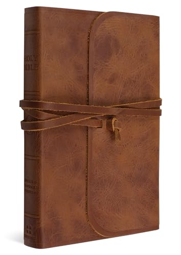 9781433553417: ESV Thinline Bible (Natural Leather, Brown, Flap with Strap)