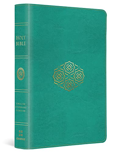 Imagen de archivo de ESV Large Print Compact Bible (Trutone, Teal, Bouquet Design) a la venta por Blackwell's