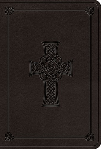 9781433558887: ESV Value Large Print Compact Bible (TruTone, Charcoal, Celtic Cross Design)