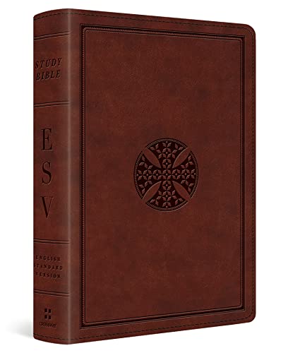 Imagen de archivo de ESV Study Bible, Personal Size (TruTone, Brown, Mosaic Cross Design) a la venta por GoldenWavesOfBooks