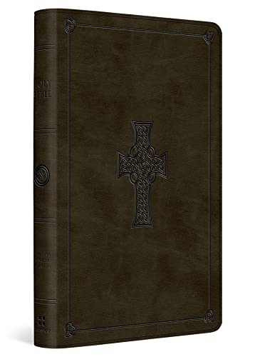 Stock image for ESV Large Print Thinline Bible (TruTone, Olive, Celtic Cross Design) for sale by GF Books, Inc.