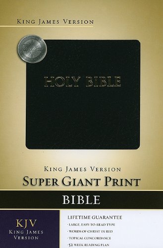Stock image for Holy Bible: King James Version, Black, Imitation Leather, Super Giant Print Edition for sale by BuenaWave