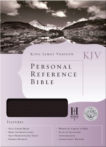 Stock image for KJV Personal Reference Bible, Black Bonded Leather for sale by HPB-Ruby