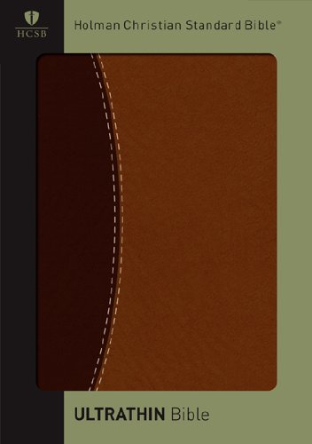 Beispielbild fr HCSB Ultrathin Reference Bible, Dark Brown/Brown Simulated Leather zum Verkauf von GoldBooks