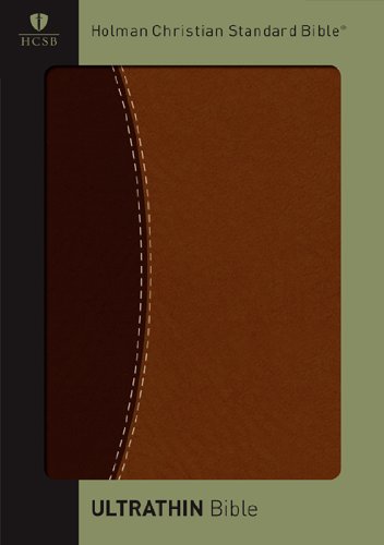 Stock image for HCSB Ultrathin Reference Bible, Dark Brown/Brown Simulated Leather for sale by GoldBooks