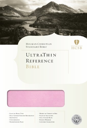 Beispielbild fr HCSB Ultrathin Reference Bible, Pink/Brown LeatherTouch zum Verkauf von Goodwill Books