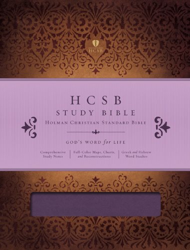9781433603181: HCSB Study Bible, Mulberry Leathertouch Indexed
