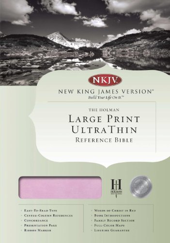 9781433603471: NKJV Large Print Ultrathin Reference Bible, Pink/Brown LeatherTouch Indexed
