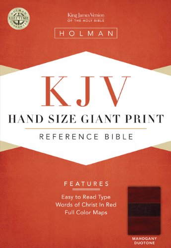 9781433603501: KJV Large Print Personal Size Reference Bible, Mahogany