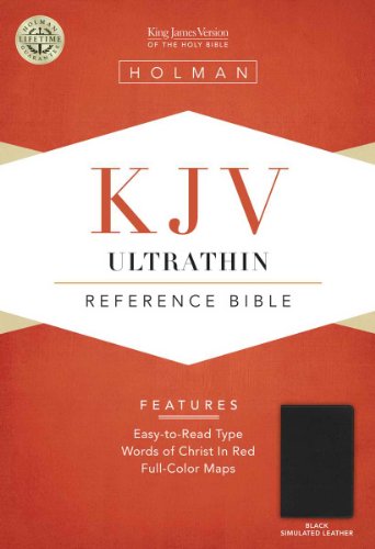 9781433603907: KJV Ultrathin Reference Bible, Black Leathertouch