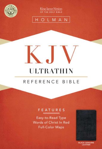 9781433603914: KJV Ultrathin Reference Bible, Black Genuine Leather