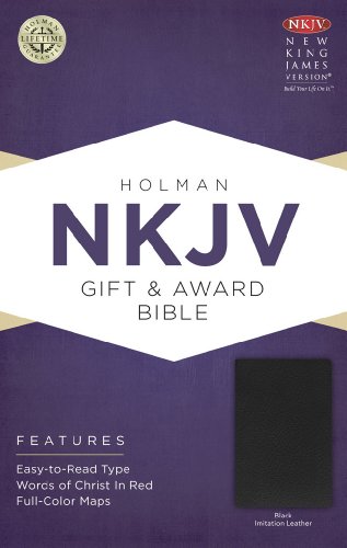 Beispielbild fr NKJV Gift & Award Bible, Black Imitation Leather zum Verkauf von WorldofBooks