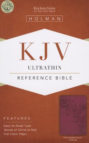 9781433605277: KJV Ultrathin Reference Bible, Pink LeatherTouch Indexed