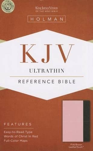 9781433605369: KJV Ultrathin Reference Bible, Pink/Brown Leathertouch
