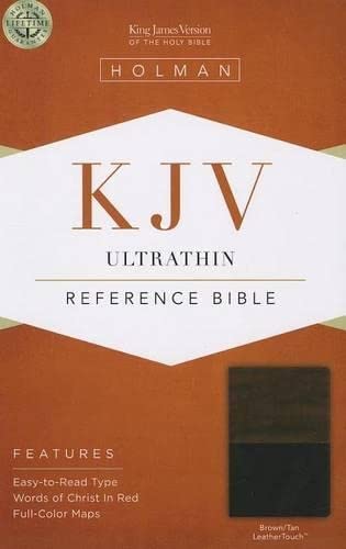 9781433605420: KJV Ultrathin Reference Bible, Brown/Tan Leathertouch