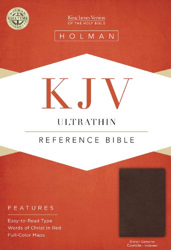 9781433605475: KJV Ultrathin Reference Bible, Brown Genuine Cowhide Indexed