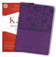 Beispielbild fr KJV Deluxe Gift Bible, Purple LeatherTouch zum Verkauf von Goodbookscafe