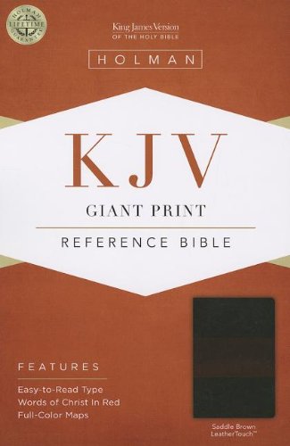 9781433605673: Holy Bible: King James Version Giant Print Reference Bible, Saddle Brown, Leathertouch