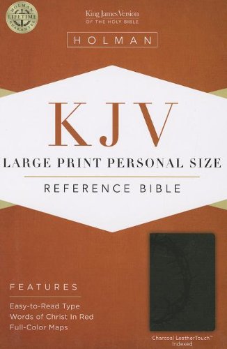 9781433606205: KJV Large Print Personal Size Reference Bible, Charcoal LeatherTouch Indexed
