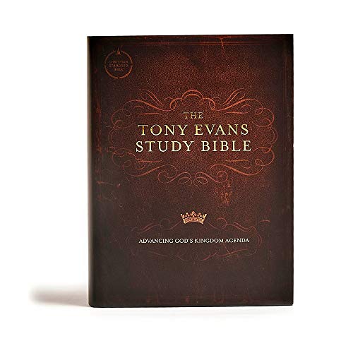 Stock image for CSB Tony Evans Study Bible, Hardcover, Black Letter, Study Notes and Commentary, Articles, Videos, Ribbon Marker, Sewn Binding, Easy-to-Read Bible Serif Type for sale by The Book Garden