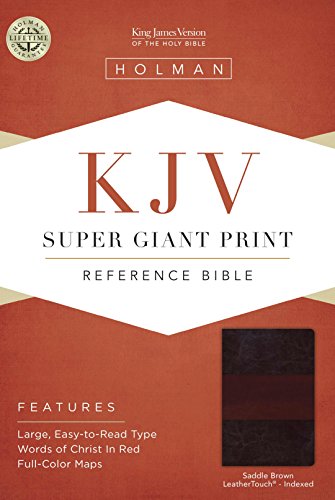 9781433607110: Holy Bible: King James Version, Saddle Brown, LeatherTouch, Super Giant Print Reference Bible