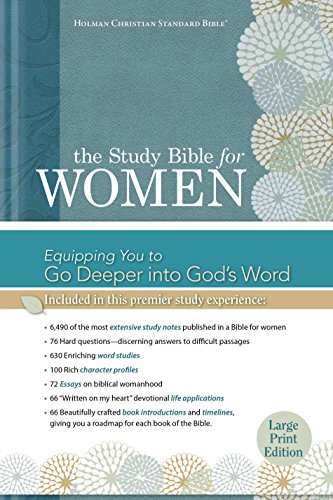 9781433607677: The Study Bible for Women: HCSB Large Print Edition, Printed Hardcover