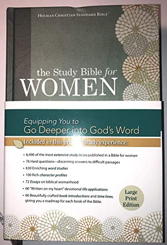 9781433607684: The Study Bible for Women: HCSB Large Print Edition, Printed Hardcover, Indexed