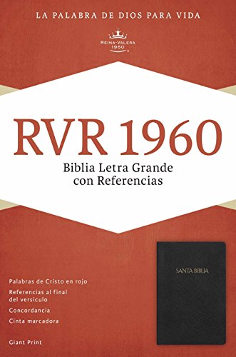 Stock image for RVR 1960 Biblia Letra Gigante con Referencias, negro imitacin piel (Spanish Edition) for sale by GF Books, Inc.