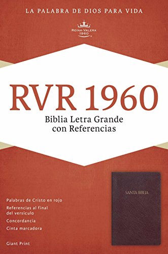 9781433607899: RVR 1960 Biblia Letra Gigante con Referencias, borgoa imitacin piel con ndice
