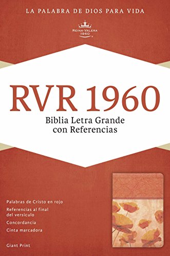 9781433607929: RVR 1960 Biblia Letra Gigante con Referencias, damasco/coral smil piel