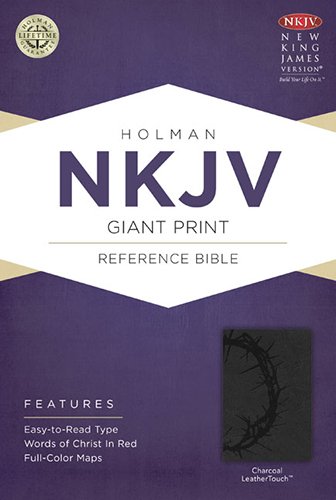 9781433613241: NKJV Giant Print Reference Bible, Charcoal LeatherTouch: New King James Versio, Charcoal, LeatherTouch, Holman Giant Print Reference