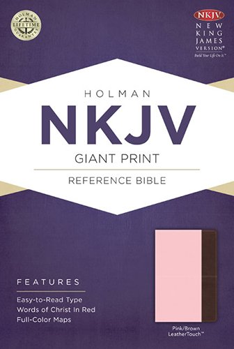 9781433613364: The Holy Bible: New King James Version, Pink / Brown, Leathertouch Giant Print Holman Reference Bible