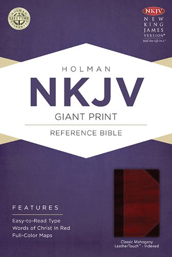 9781433613395: NKJV Giant Print Reference Bible, Classic Mahogany