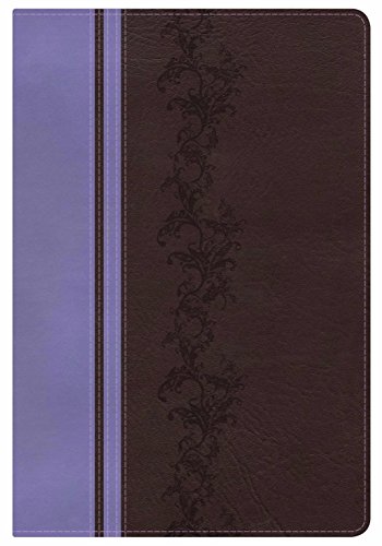 Stock image for KJV Rainbow Study Bible, Brown/Lavender LeatherTouch, Indexed for sale by Byrd Books