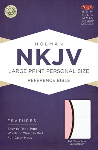 9781433614323: NKJV LARGE PRINT PERSONAL SIZE REFERENCE PINK WHT BROWN LEATHER LIKE