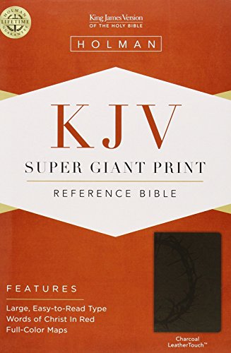 9781433614484: Holy Bible: King James Version, Charcoal, Leathertouch, Super Giant Print Reference Bible