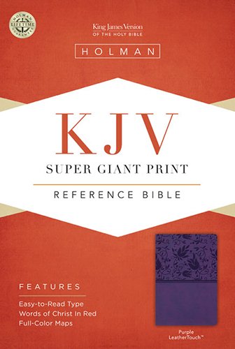 9781433614507: KJV Super Giant Print Reference Bible, Purple LeatherTouch