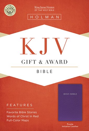 Beispielbild fr KJV Gift & Award Bible, Purple Imitation Leather zum Verkauf von Idaho Youth Ranch Books