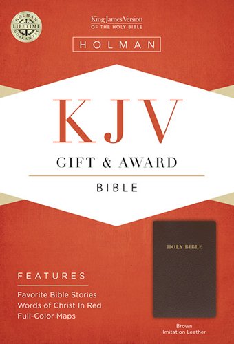 Imagen de archivo de KJV GIFT AWARD BROWN LEATHERLIKE (Bible Kjv) a la venta por Brit Books