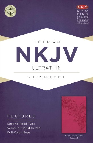 Beispielbild fr NKJV Ultrathin Reference Bible, Pink LeatherTouch Indexed zum Verkauf von HPB-Diamond