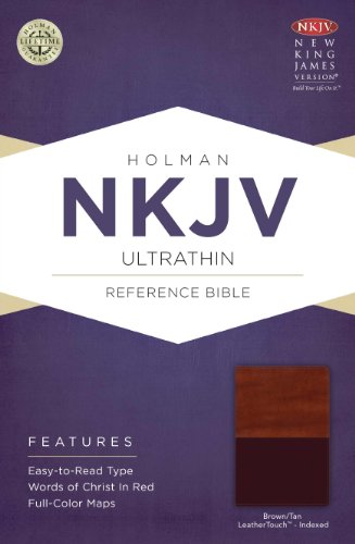 9781433615221: NKJV Ultrathin Reference Bible, Brown/Tan LeatherTouch Indexed