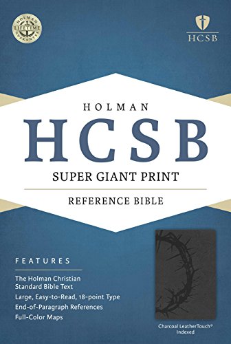 9781433615696: HCSB Super Giant Print Reference Bible, Charcoal