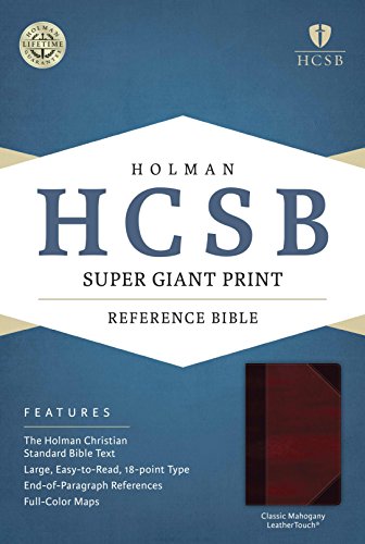 9781433615863: HCSB Super Giant Print Reference Bible, Classic Mahogany