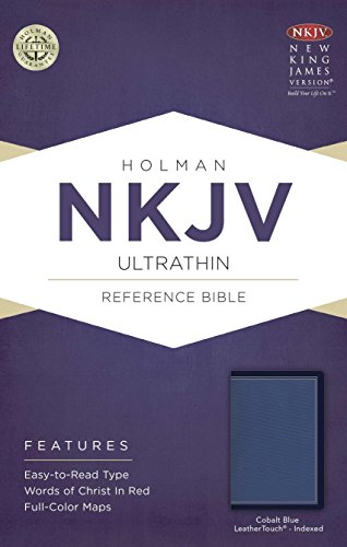 9781433617638: Holy Bible: New King James Version, Ultrathin, Reference, Cobalt Blue, Leathertouch