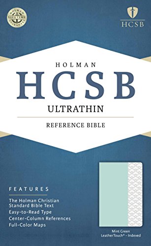 Beispielbild fr HCSB Ultrathin Reference Bible, Mint Green LeatherTouch, Indexed zum Verkauf von Save With Sam