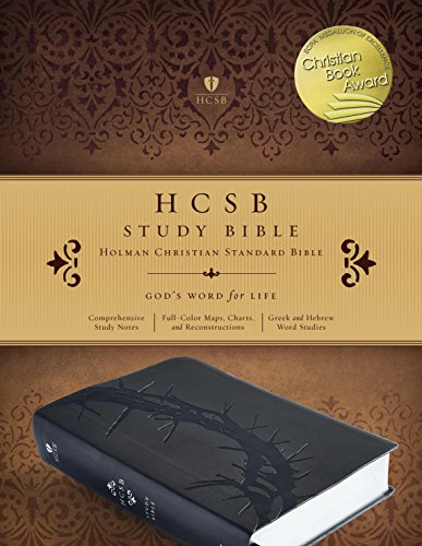 Stock image for HCSB Study Bible, Charcoal LeatherTouch, Indexed for sale by SecondSale